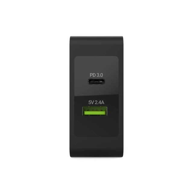 Мережевий зарядний пристрій Green Cell USB-C 45W PD + USB (CHAR10)