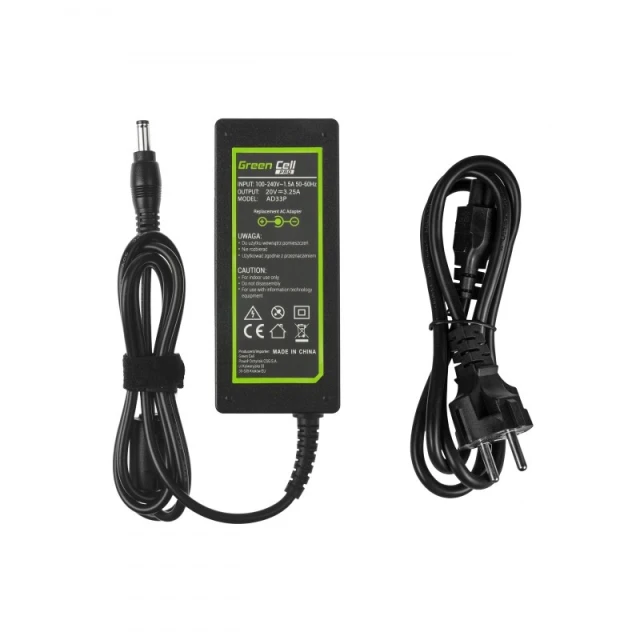 Блок живлення Green Cell AD33P для Fujitsu 20V 3.25A 65W (5903317225621)
