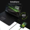 Кабель Green Cell Ray USB - Lightning 120 см White LED швидка зарядка (KABGC05)