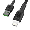 Кабель Green Cell Ray USB - Lightning 120 см White LED швидка зарядка (KABGC05)