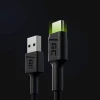 Кабель Ray USB-A - USB-C 120 см Green LED Ultra Charge QC 3.0 (KABGC06)