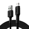 Кабель Green Cell Ray USB-Lightning 200см White LED 2.4A (KABGC12)