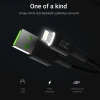 Кабель Green Cell Ray USB-Lightning 200см White LED 2.4A (KABGC12)