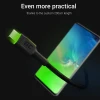 Кабель Ray USB - USB-C 200 см Green LED Ultra Charge QC 3.0 (KABGC13)