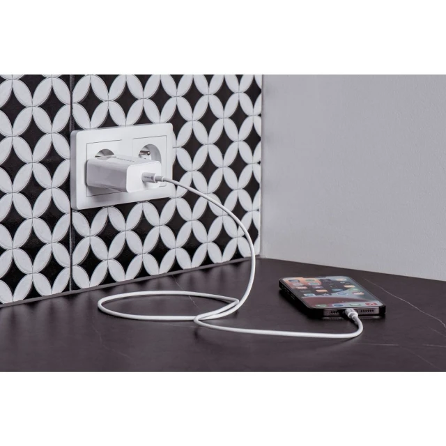 Мережевий зарядний пристрій Forcell F-Energy USB C QC4.0 PD 3A 45W White (5903396040962)