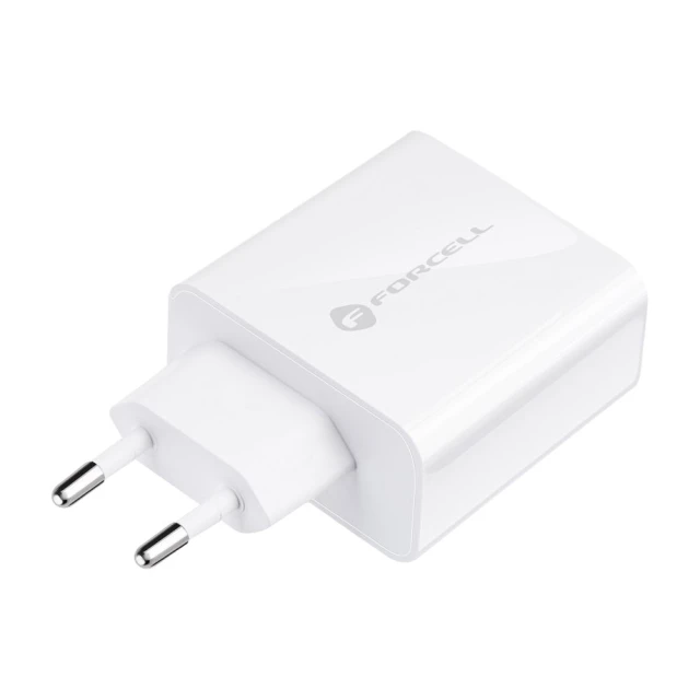 Мережевий зарядний пристрій Forcell F-Energy USB C QC4.0 PD 3A 45W White (5903396040962)