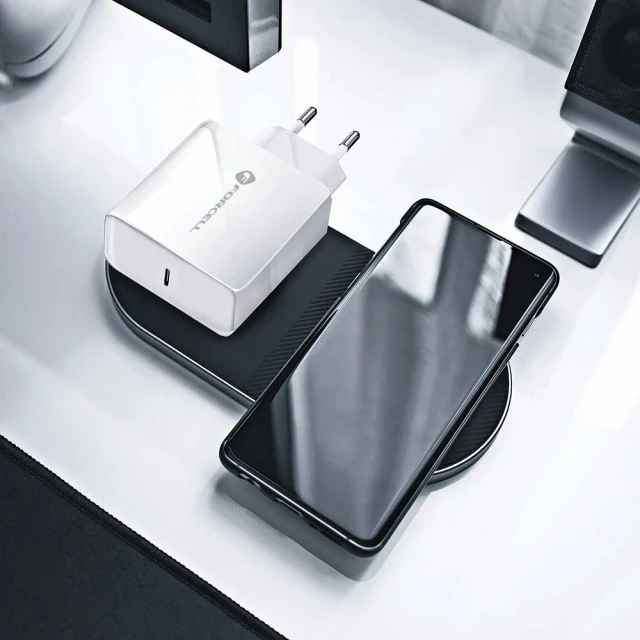 Мережевий зарядний пристрій Forcell F-Energy USB C QC4.0 PD 3A 45W White (5903396040962)