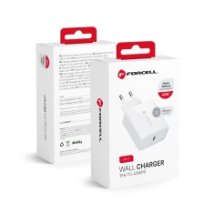 Мережевий зарядний пристрій Forcell F-Energy USB C QC4.0 PD 3A 45W White (5903396040962)