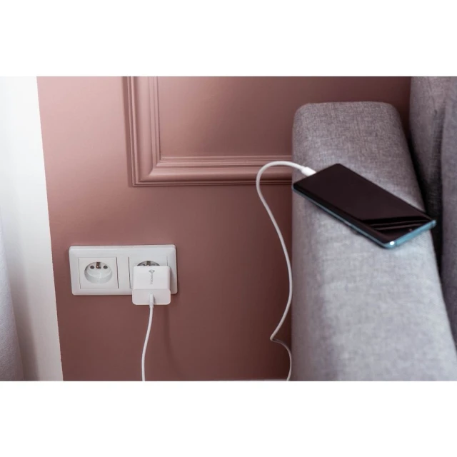 Мережевий зарядний пристрій Forcell F-Energy USB C QC4.0 PD 3A 45W White (5903396040962)