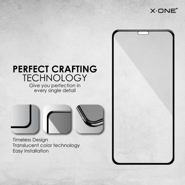 Захисне скло X-One Full Cover Extra Strong Matowe для iPhone 12 mini Black (5903396070693)