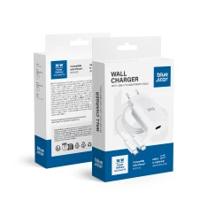 Сетевое зарядное устройство Blue Star USB C QC3.0 PD 3A 18W + кабель USB C to Lightning White (5903396071492)