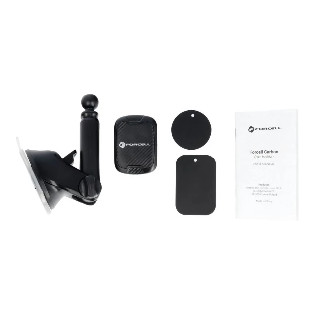 Автотримач Forcell F-Grip Carbon H-CT327 Black (5903396082863)
