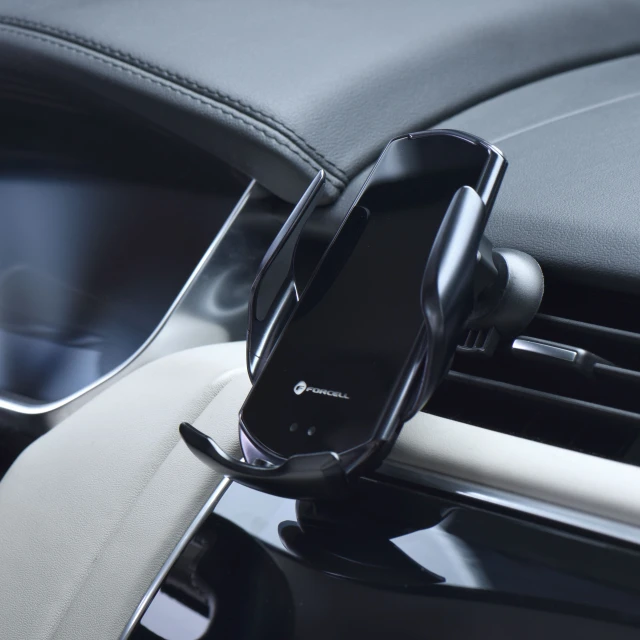 Автотримач Forcell F-Grip HS1 Qi 15W Black (5903396092176)