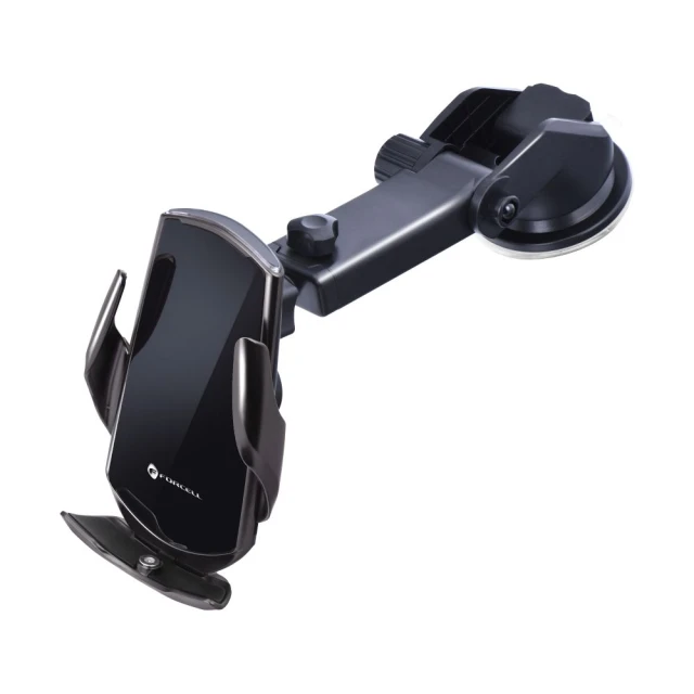 Автотримач Forcell F-Grip HS1 Qi 15W Black (5903396092176)