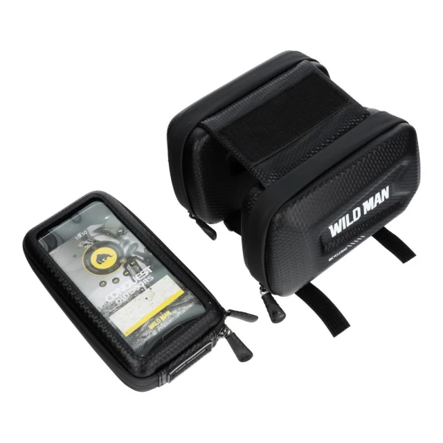 Сумка велосипедна на раму WILDMAN E6S 1,2L Black (5903396097034)