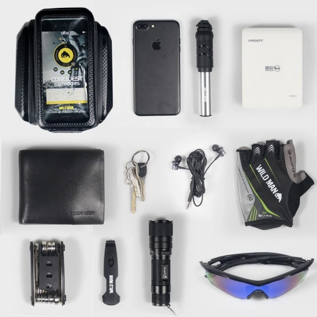 Сумка велосипедна на раму WILDMAN E6S 1,2L Black (5903396097034)