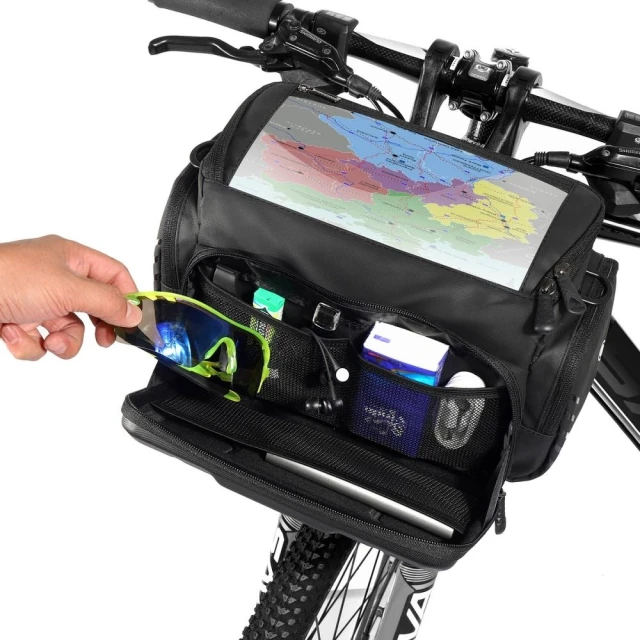 Сумка велосипедна на кермо WILDMAN GS6 4L Black (5903396104749)