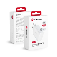 Мережевий зарядний пристрій Forcell F-Energy USB C QC4.0 PD 3A 25W White (5903396123757)
