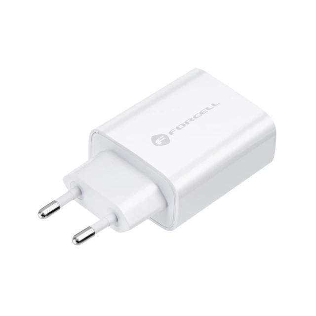 Мережевий зарядний пристрій Forcell F-Energy USB C QC4.0 PD 3A 25W White (5903396123757)