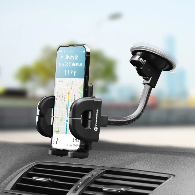 Автотримач Forcell F-Grip Regular 17 cm Black (5903396144622)