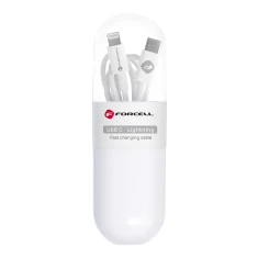 Кабель Forcell F-Energy USB-C to Lightning PD 27W 1m White (5903396152245)