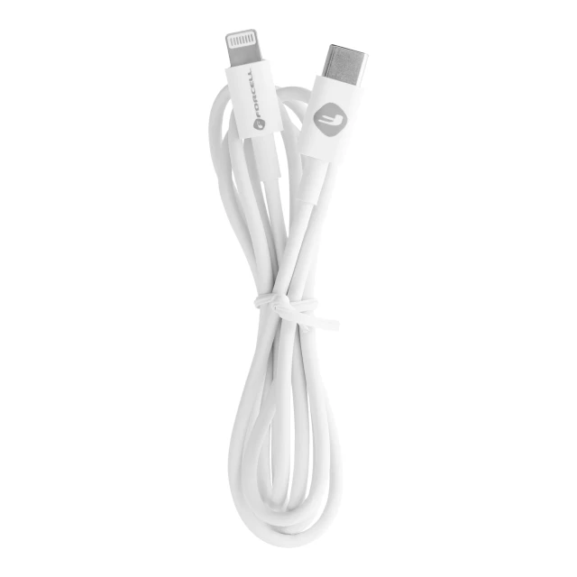 Кабель Forcell F-Energy USB-C to Lightning PD 27W 1m White (5903396152245)
