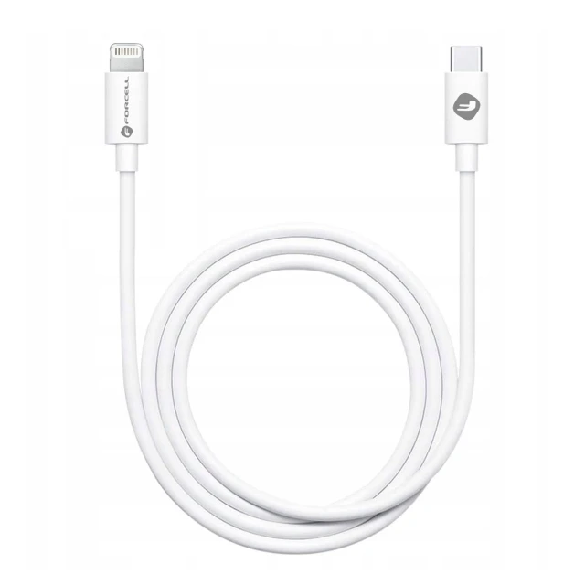 Кабель Forcell F-Energy USB-C to Lightning PD 27W 1m White (5903396152245)