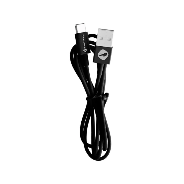 Кабель Forcell F-Energy USB-A to USB-C 2.1A 1m Black (5903396152269)