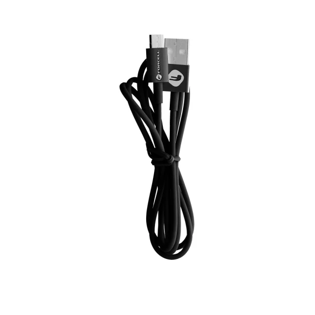 Кабель Forcell F-Energy USB-A to Micro USB 2.4A 1m Black (5903396152276)