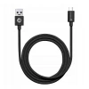 Кабель Forcell F-Energy USB-A to Micro USB 2.4A 1m Black (5903396152276)