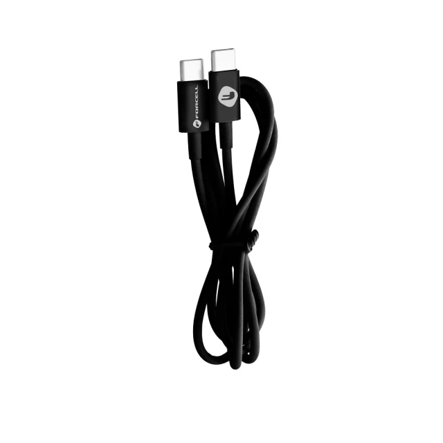 Кабель Forcell F-Energy USB-C to USB-C QC PD 1m Black (5903396152283)