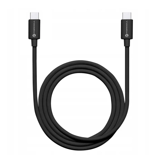 Кабель Forcell F-Energy USB-C to USB-C QC PD 1m Black (5903396152283)