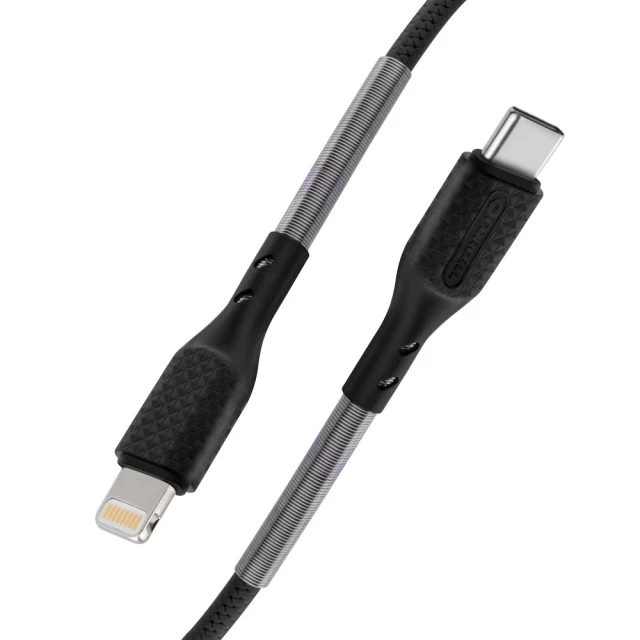 Кабель Forcell F-Energy USB-C to Lightning PD 3A 27W Carbon 1m Black (5903396152306)