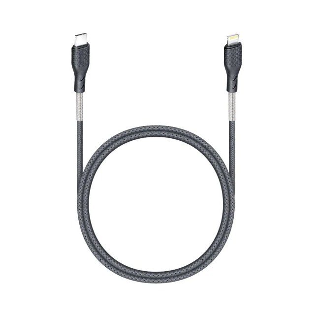 Кабель Forcell F-Energy USB-C to Lightning PD 3A 27W Carbon 1m Black (5903396152306)