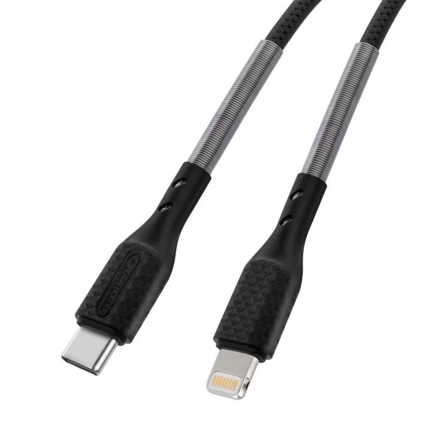 Кабель Forcell F-Energy USB-C to Lightning PD 3A 27W Carbon 1m Black (5903396152306)