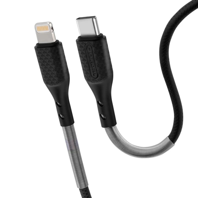 Кабель Forcell F-Energy USB-C to Lightning PD 3A 27W Carbon 1m Black (5903396152306)