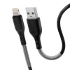 Кабель Forcell F-Energy USB-A to Lightning 2.4A 12W Carbon 1m Black (5903396152320)