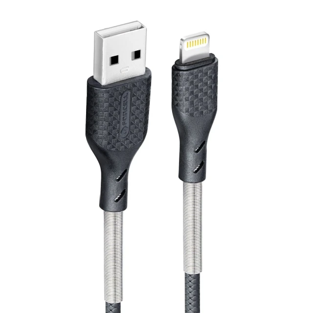 Кабель Forcell F-Energy USB-A to Lightning 2.4A 12W Carbon 1m Black (5903396152320)