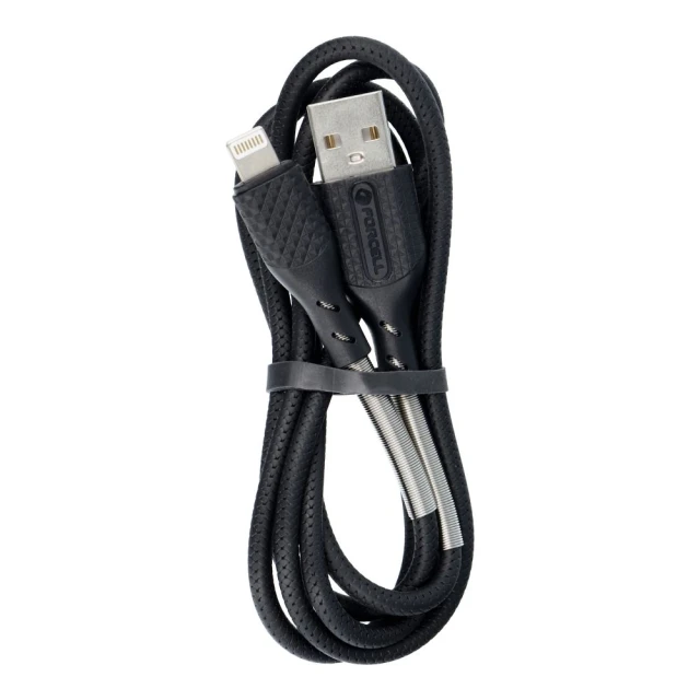 Кабель Forcell F-Energy USB-A to Lightning 2.4A 12W Carbon 1m Black (5903396152320)