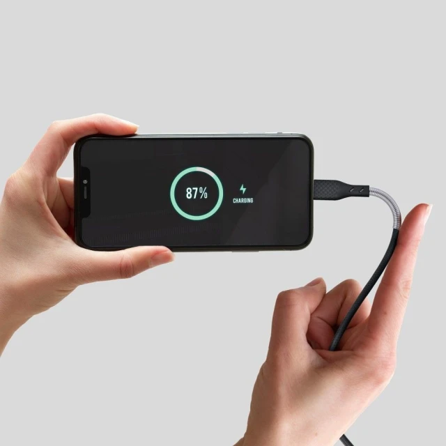 Кабель Forcell F-Energy USB-A to Lightning 2.4A 12W Carbon 1m Black (5903396152320)
