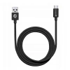 Кабель Forcell F-Energy USB-A to USB-C QC3.0 3A 1m Black (5903396152368)