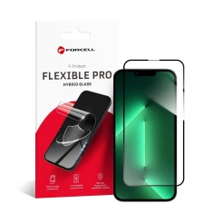 Защитное стекло Forcell Flexible 5D для iPhone 13 / 13 Pro / 14 / 16e / 17e (SE 4 2025) Black (5903396157998)