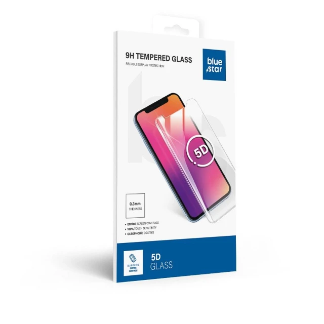 Захисне скло Blue Star 5D Full Glue для iPhone 14 Pro Black (5903396163555)