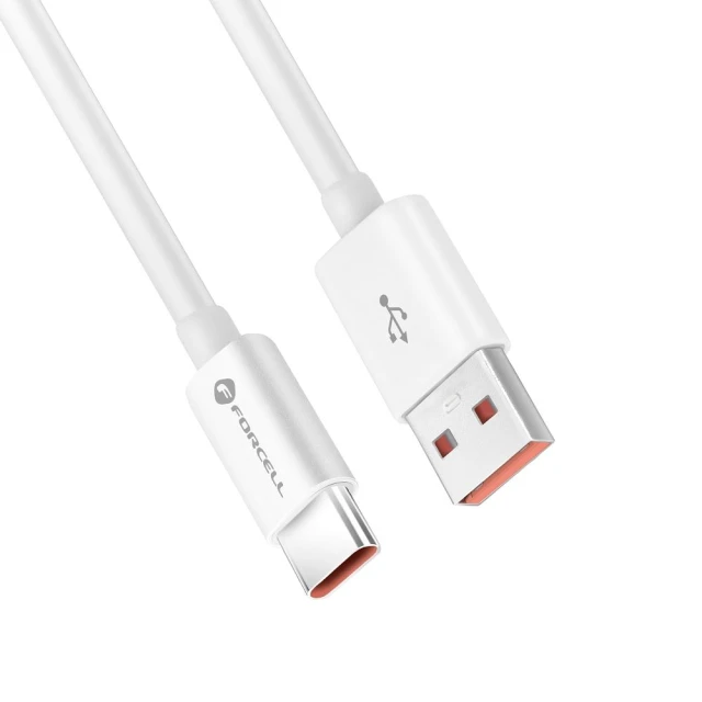 Кабель Forcell F-Energy C336 USB A to USB C White (5903396172007)