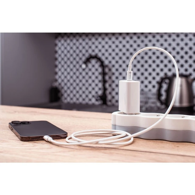 Кабель USB C до USB C Forcell F-Energy QC4.0 PD 5A 100W 1 м C339 White (5903396172014)