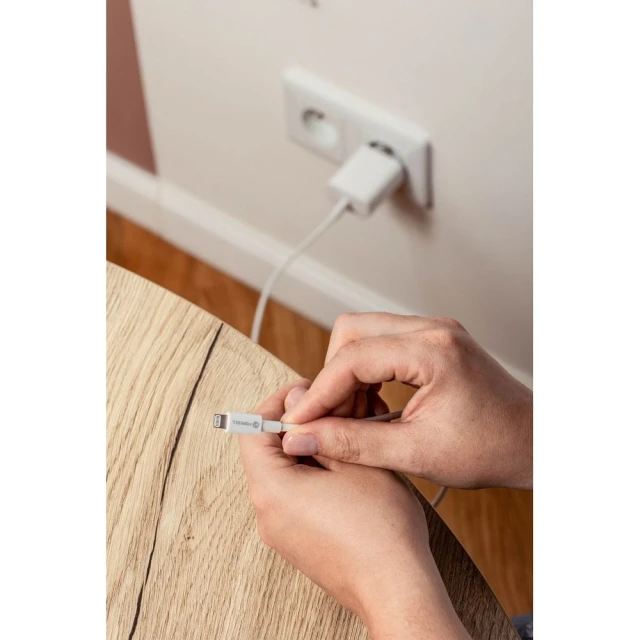 Кабель Forcell F-Energy C901 USB C to Lightning White (5903396172052)