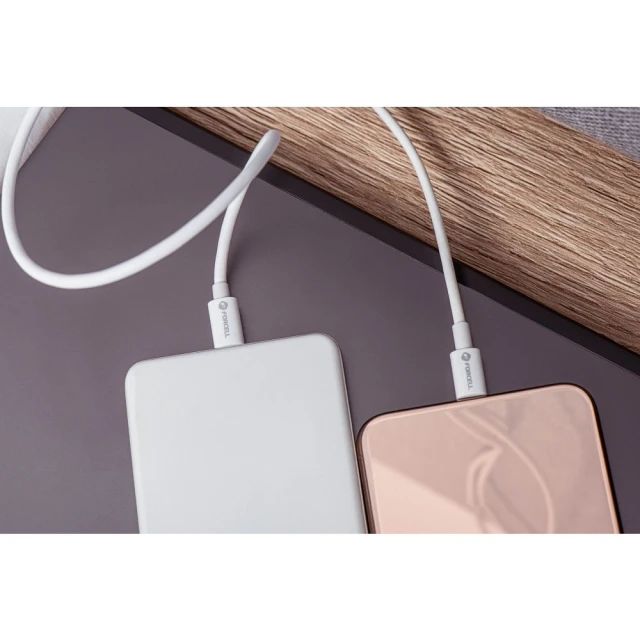 Кабель Forcell F-Energy C901 USB C to Lightning White (5903396172052)