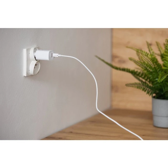 Зарядний пристрій Forcell F-Energy USB C + USB A QC4.0 PD 3A 30W White (5903396198052)