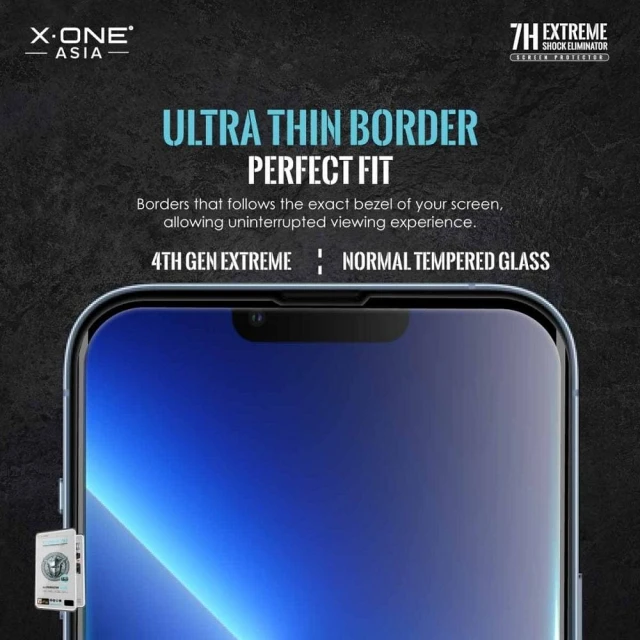 Захисна плівка X-One Extreme Shock Eliminator 4th gen для iPhone 14 Plus | 13 Pro Max Black (5903396200915)