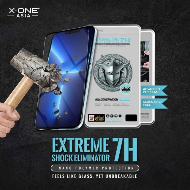 Захисна плівка X-One Extreme Shock Eliminator 4th gen для iPhone 14 Plus | 13 Pro Max Black (5903396200915)